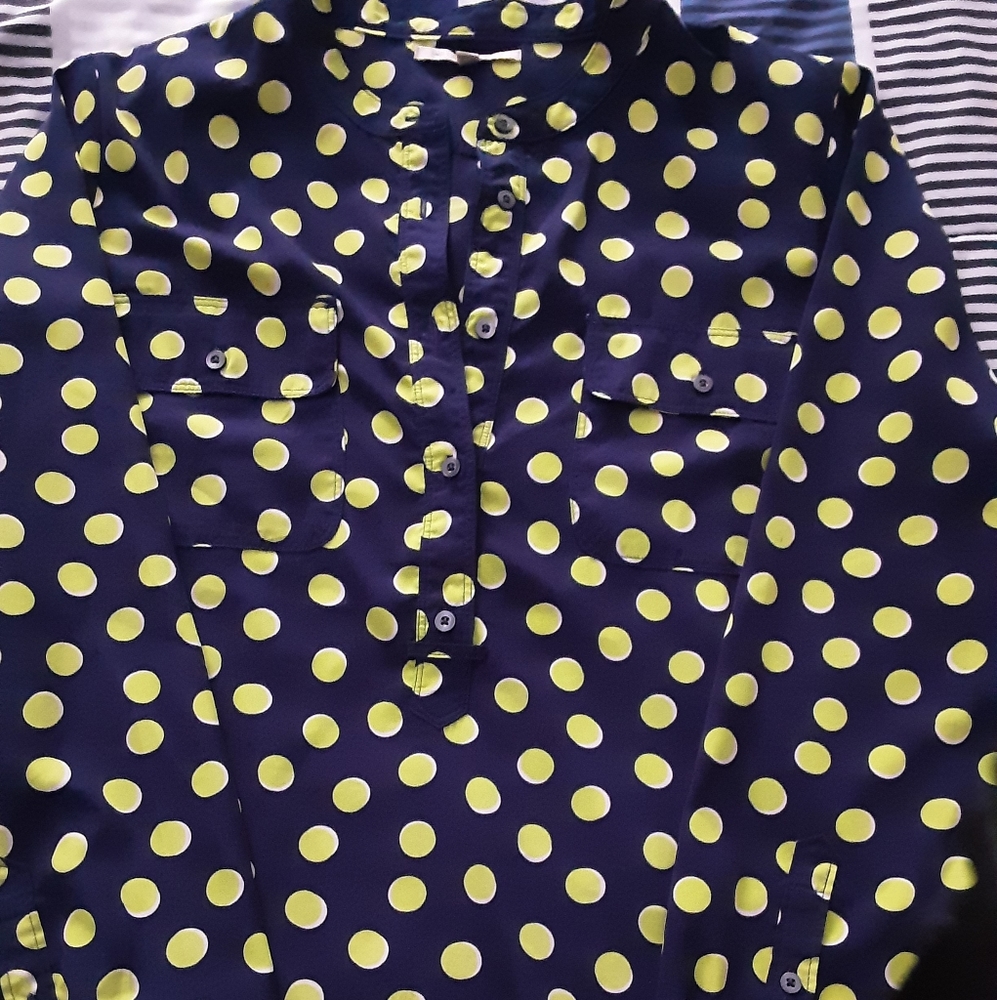 Gap Neón polka dot blouse